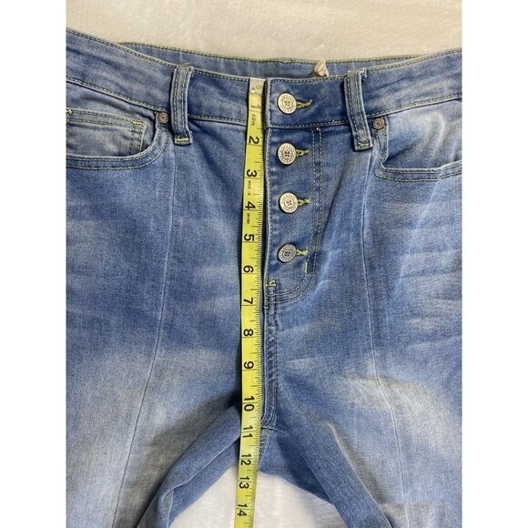 Altard State Super Flare Light Wash Jeans Sz 27 Stretch Button Fly High Waist - Picture 5 of 11